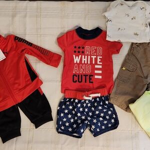 Red White and Blue Infant Outfit